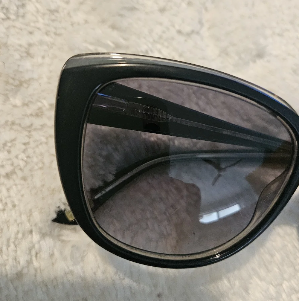 Ted Baker Black Sunglasses Cat Eye Luxury Contemporary Minimalist Summer Resort - Picture 2 of 12